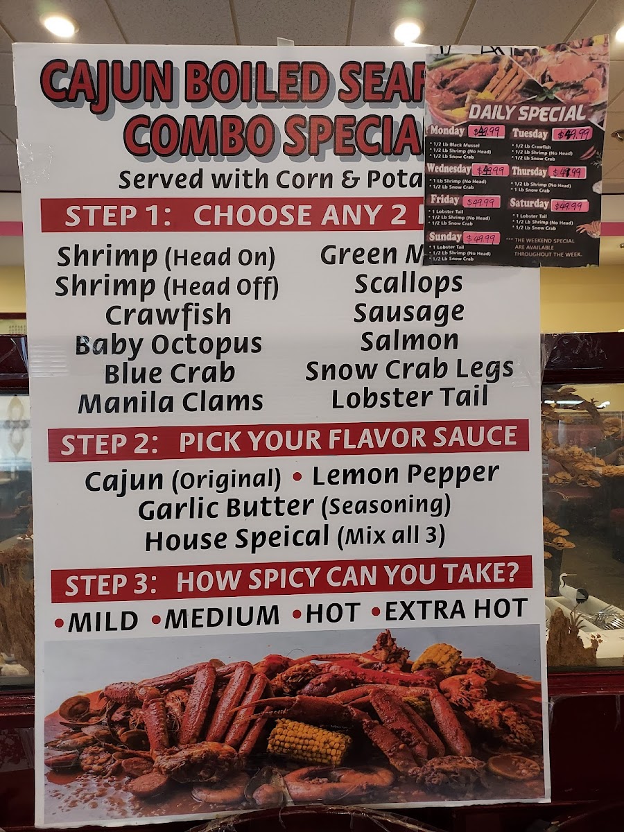 Menu Teppanyaki Grill & Sushi Buffet (Cajun Seafood Restaurant)-1
