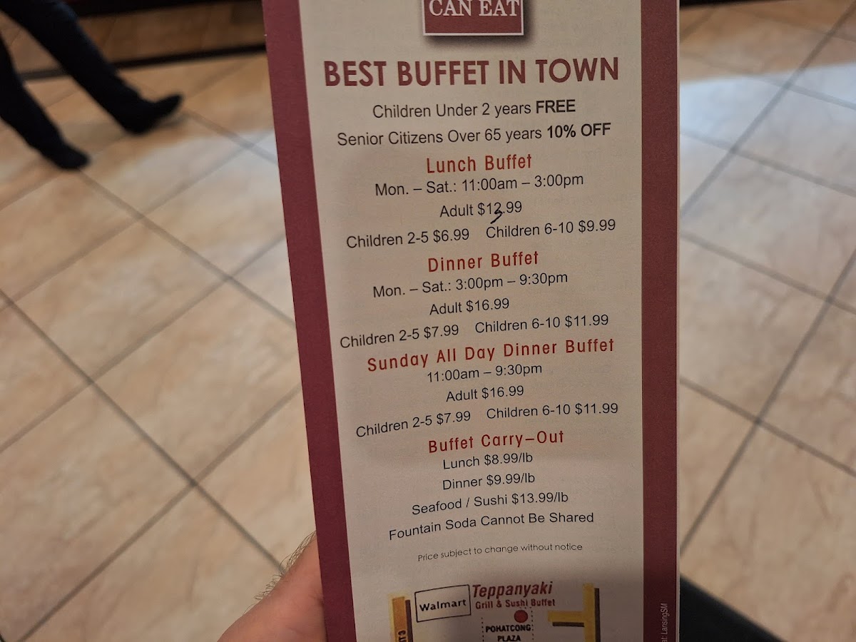 Menu Teppanyaki Grill & Sushi Buffet (Cajun Seafood Restaurant)-5
