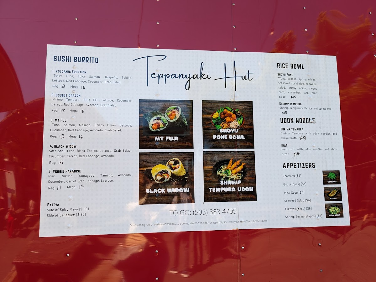 Menu Teppanyaki Hut - North Portland-3