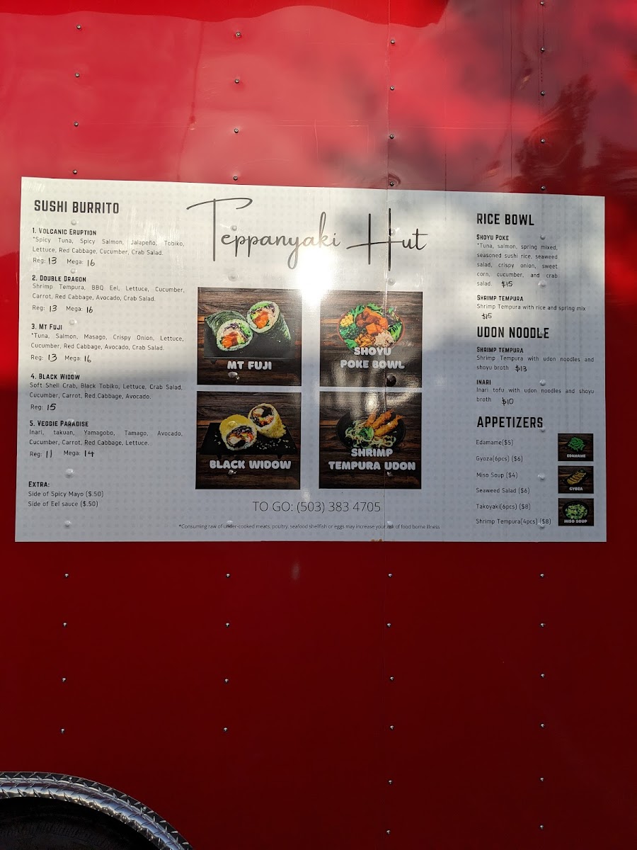Menu Teppanyaki Hut - North Portland-4