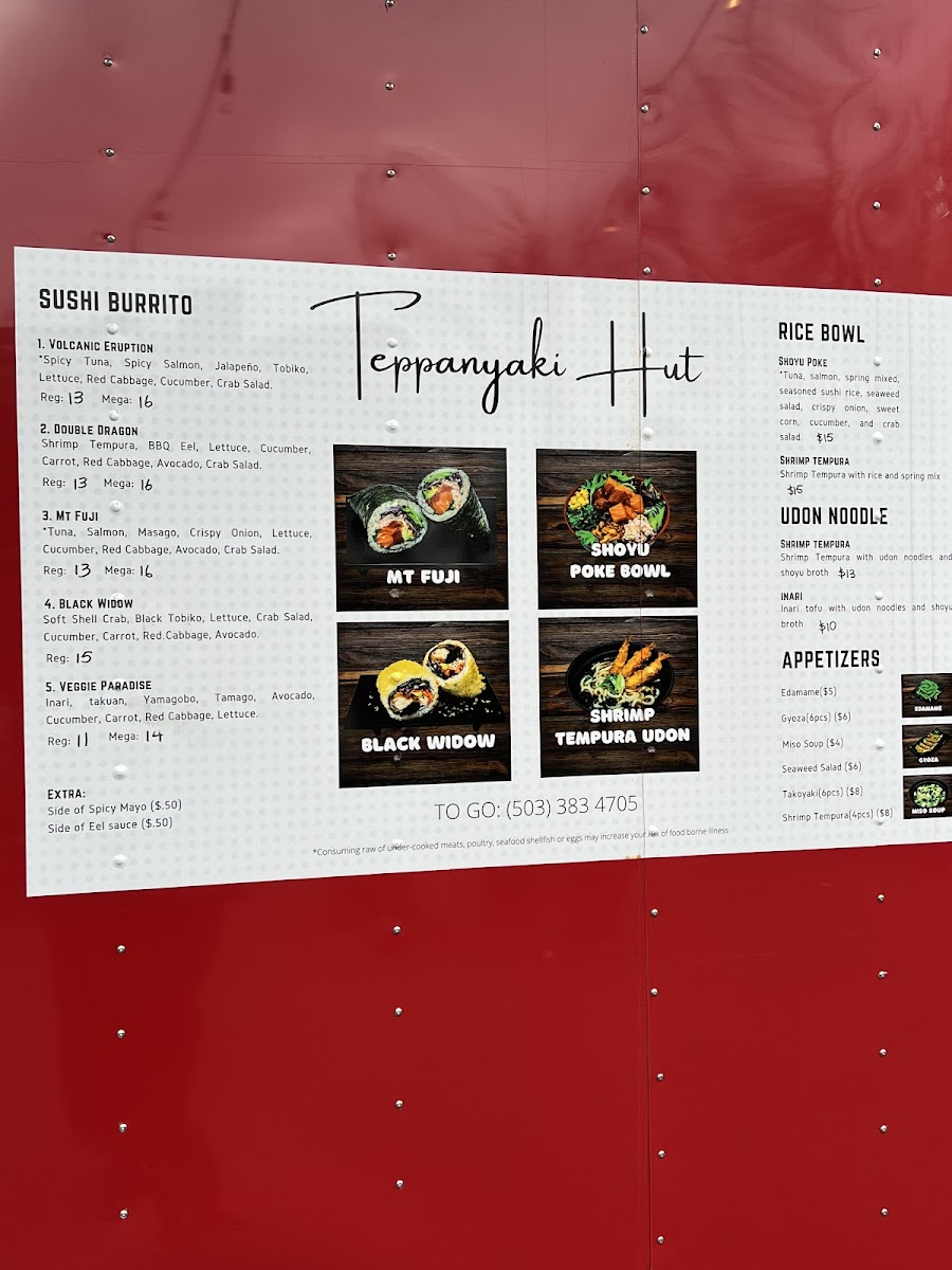 Menu Teppanyaki Hut - North Portland-5