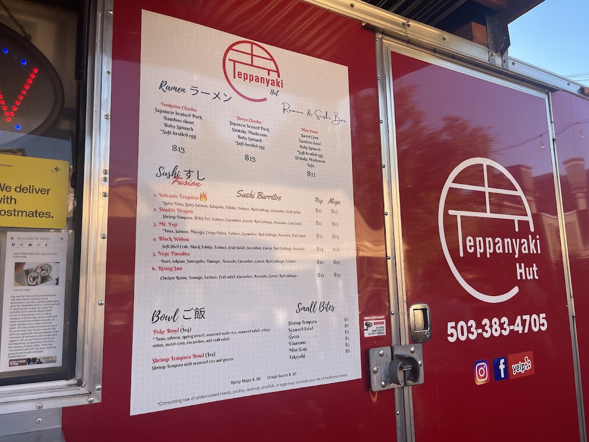 Menu Teppanyaki Hut - North Portland-7
