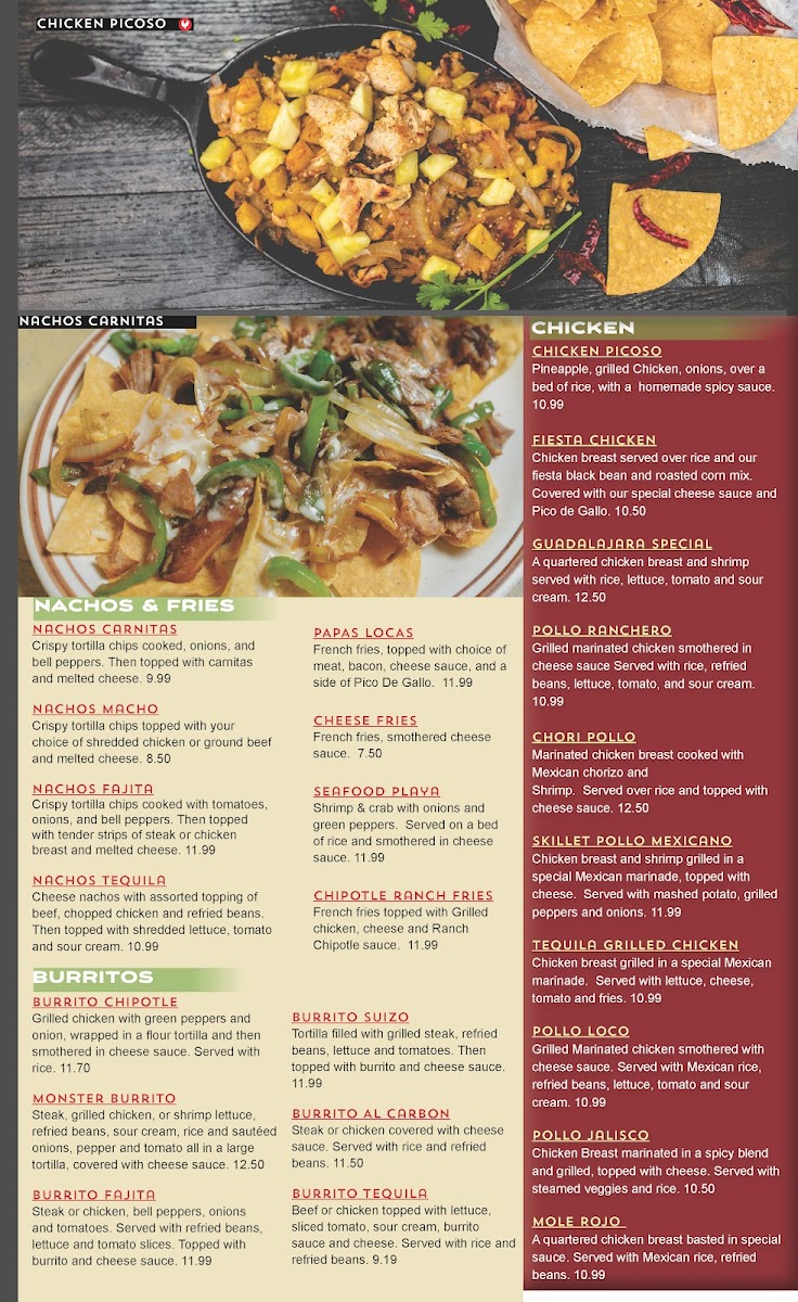 Menu Tequila Mexican Restaurant - West Side-4