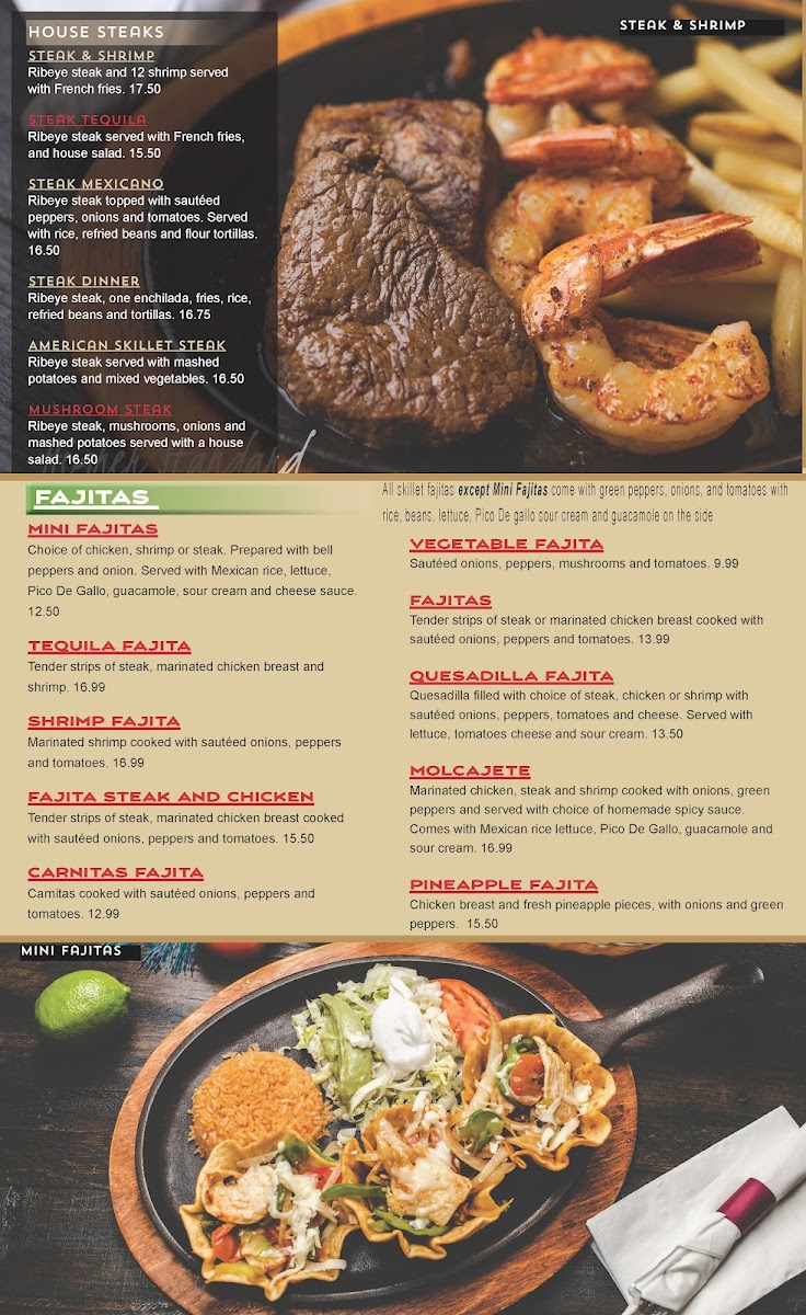 Menu Tequila Mexican Restaurant - West Side-5