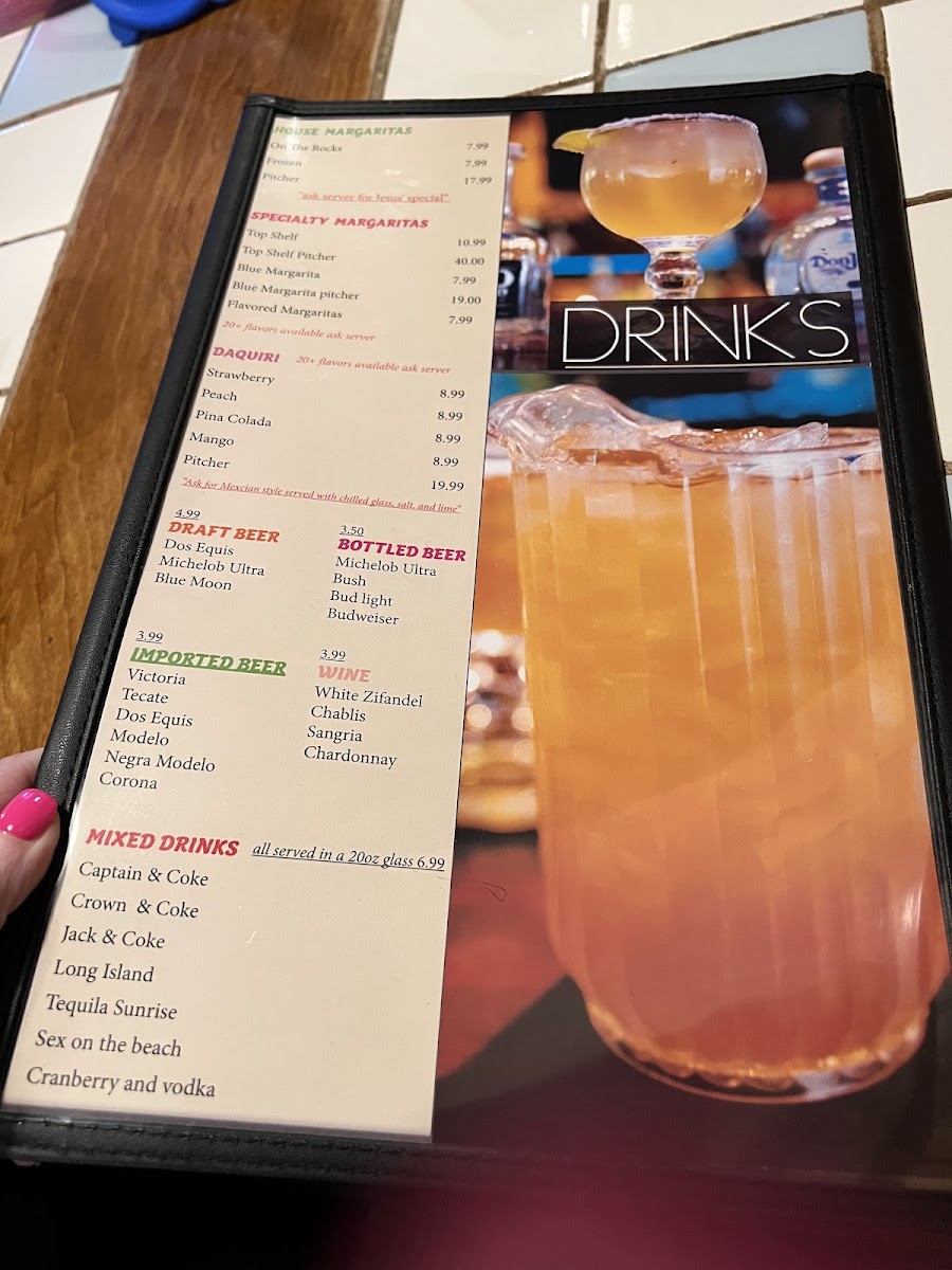 Menu Tequila Mexican Restaurant - West Side-9