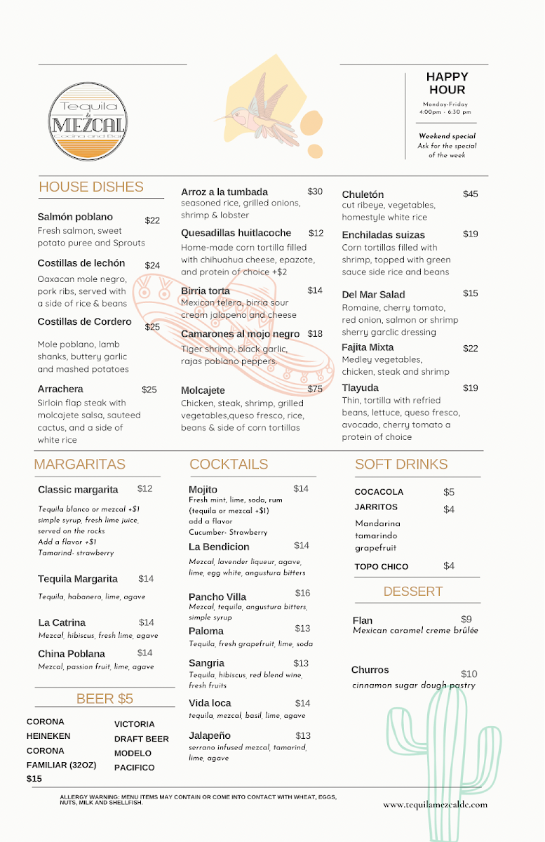 Menu Tequila & Mezcal-1