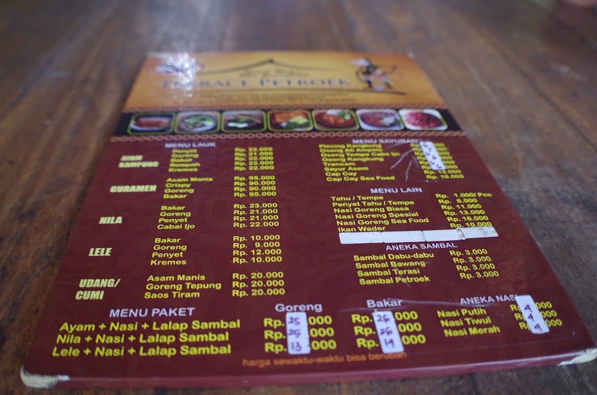 Menu Teras Petruk-4