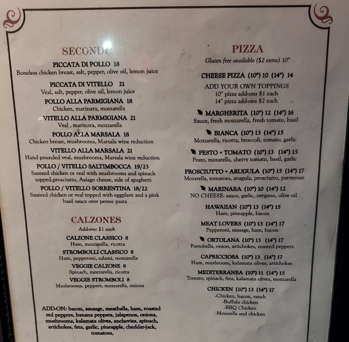 Menu Terra Mia Italian Bistro & Pizzeria-4