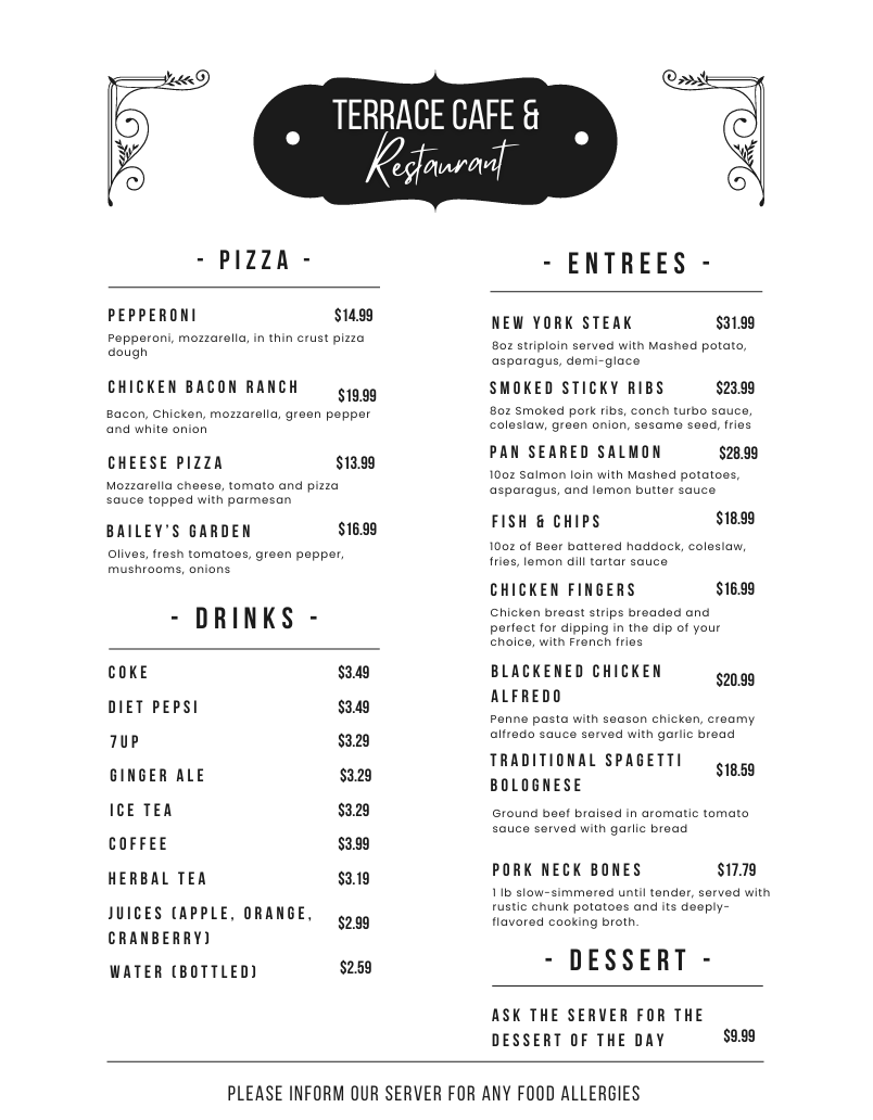 Menu Terrace Cafe-1