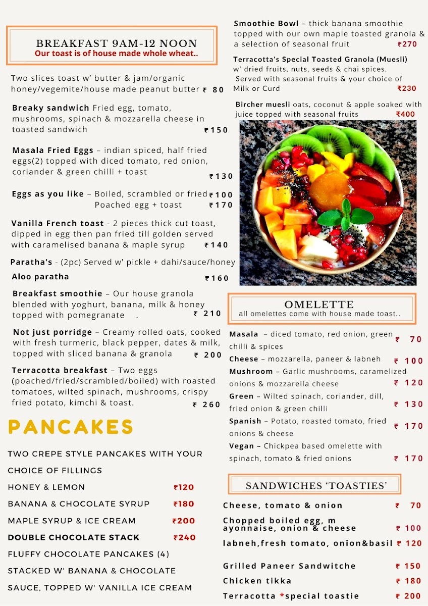 Menu Terracotta Cafe-2