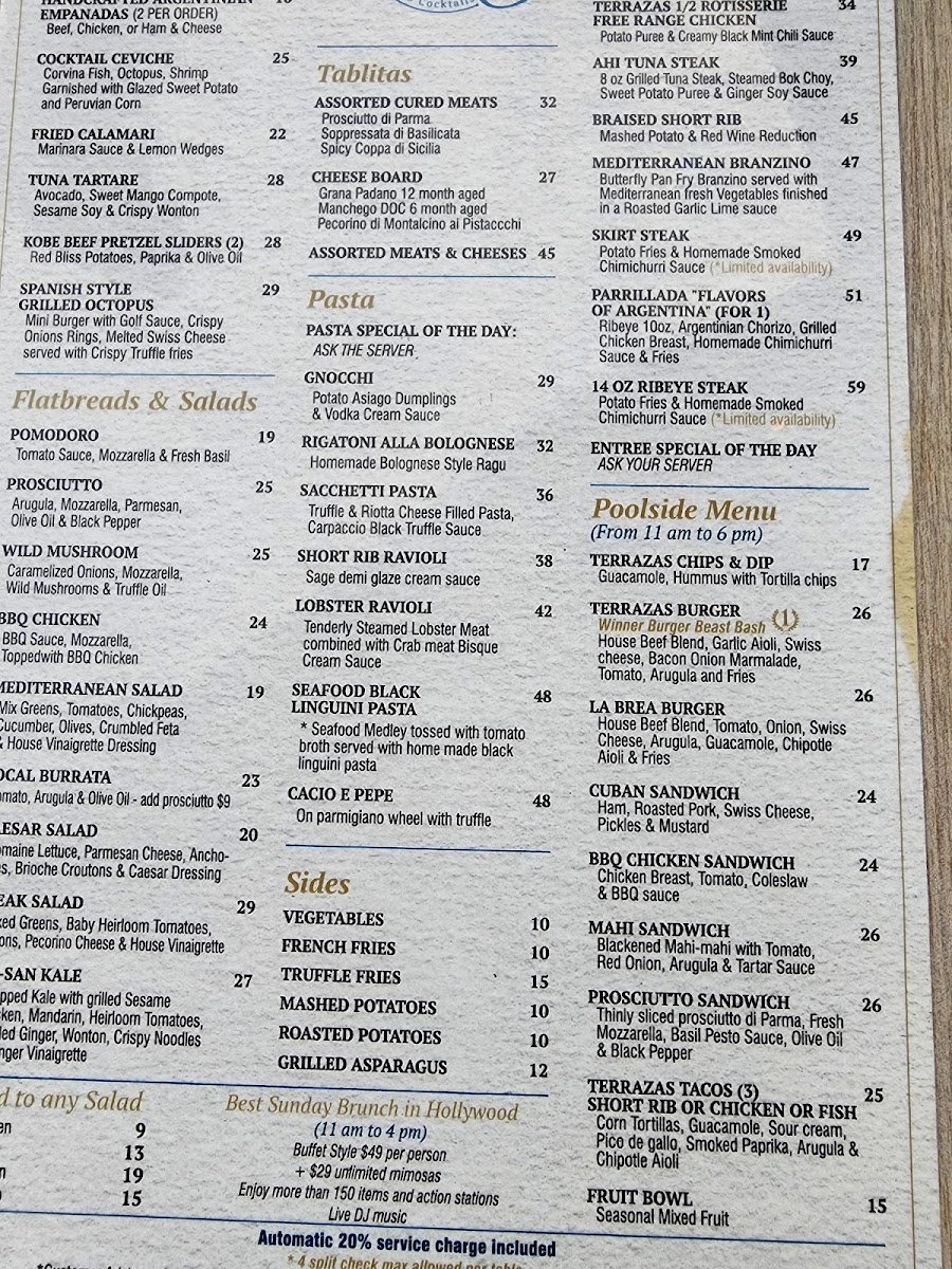 Menu Terrazas At Lyfe Hollywood - Oceanfront Rooftop @ Lyfe Resort-7