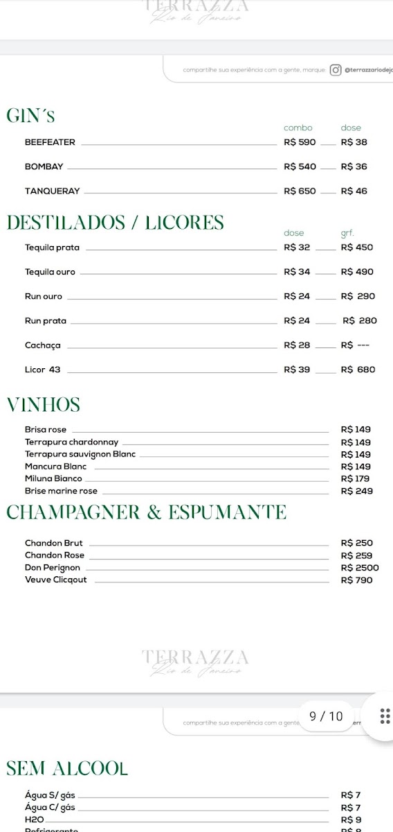 Menu Terrazza Garden Rio De Janeiro-10