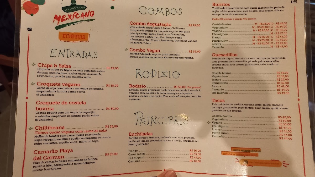 Menu Território Mexicano-2
