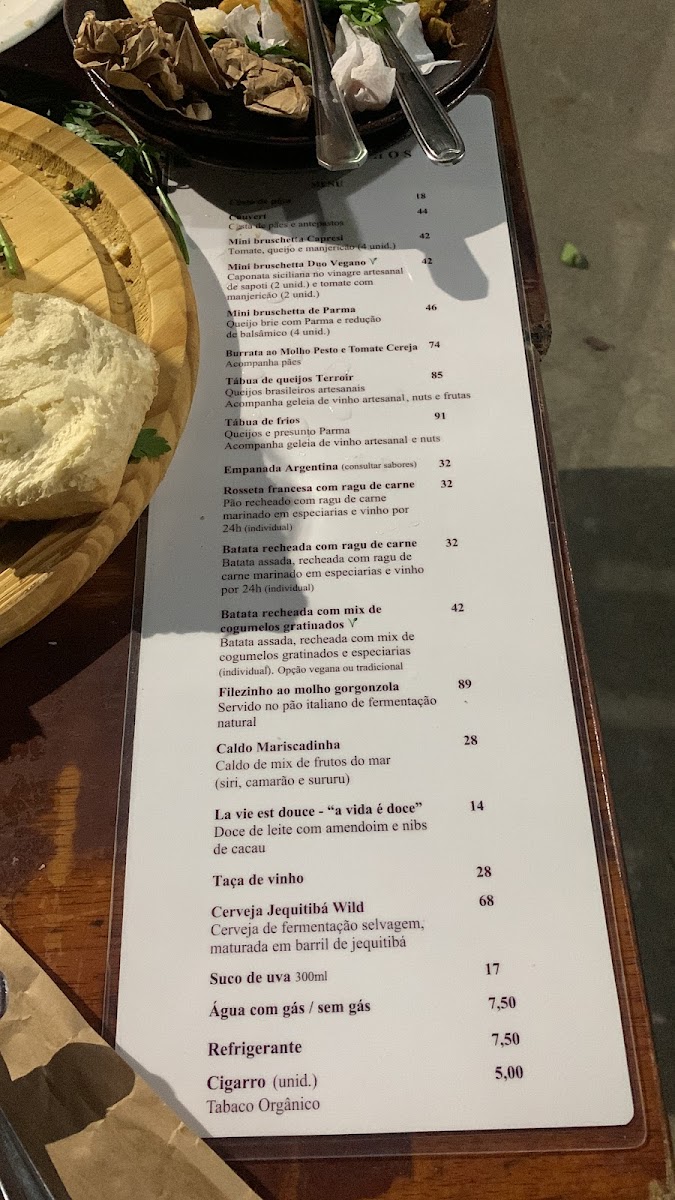 Menu Terroir Bar De Vinhos-1
