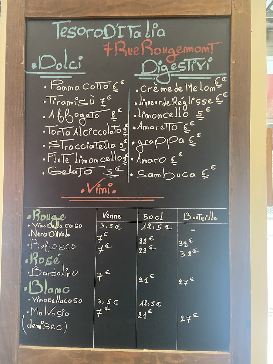 Menu Tesoro D'italia - Rougemont-10