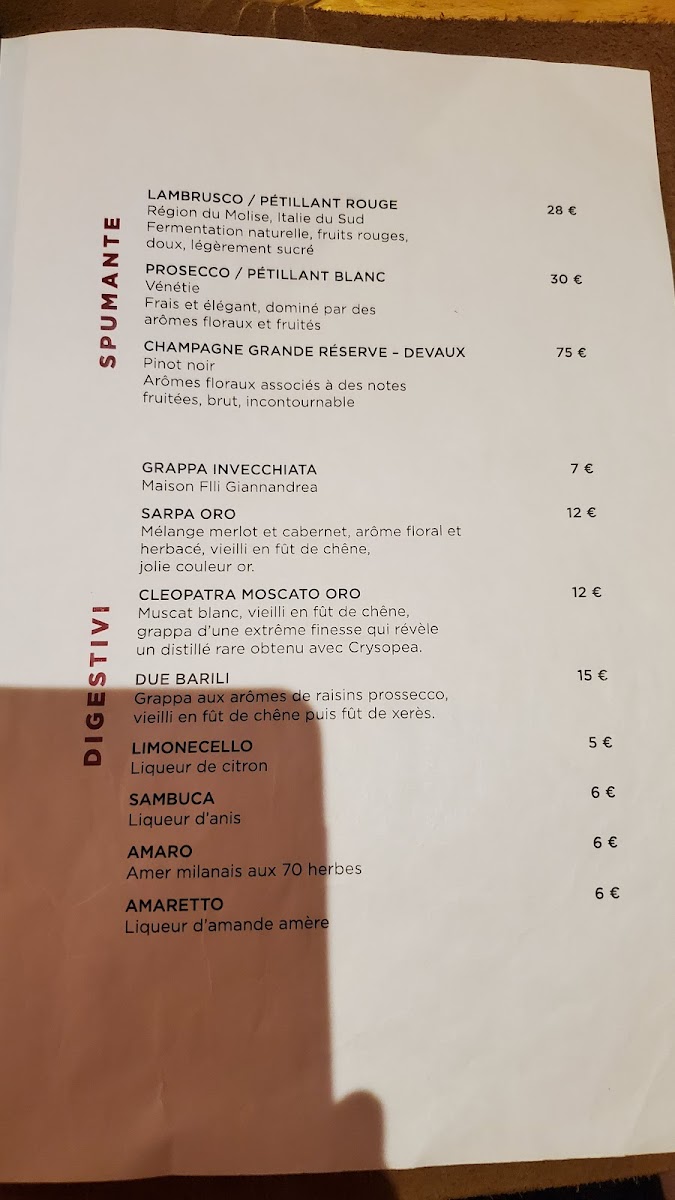 Menu Tesoro D'italia - Rougemont-6