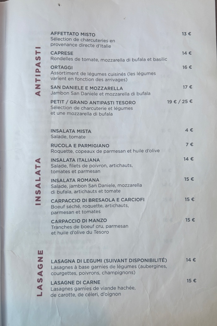 Menu Tesoro D'italia - Rougemont-9
