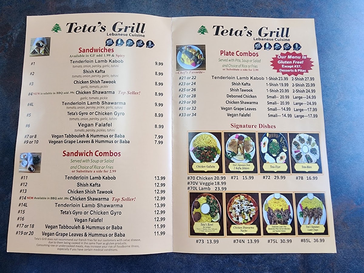 Menu Teta's Grill Lebanese Cuisine-2