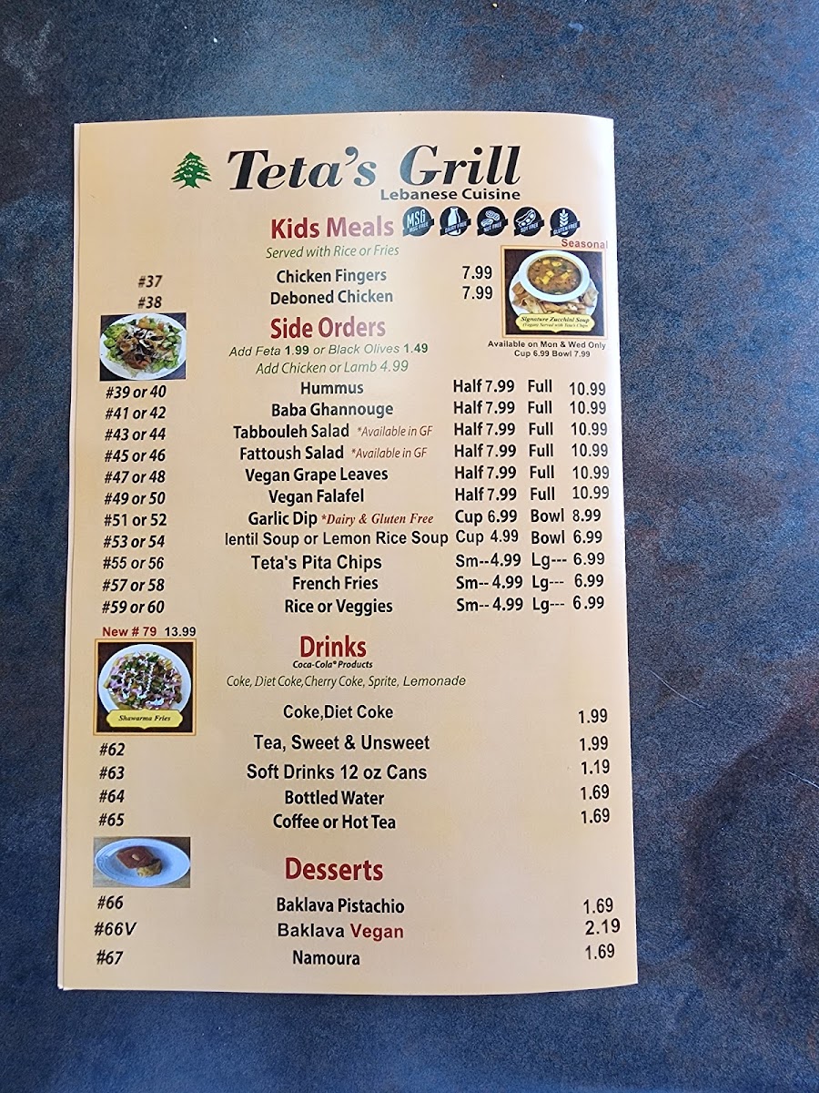 Menu Teta's Grill Lebanese Cuisine-4