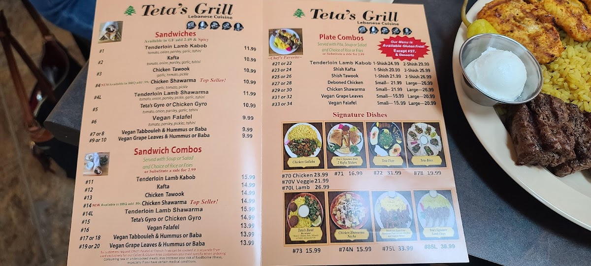Menu Teta's Grill Lebanese Cuisine-5