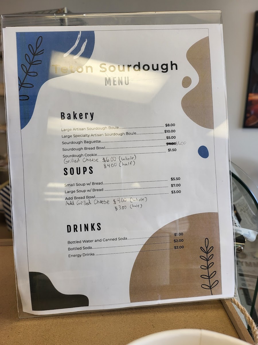 Menu Teton Sourdough Co.-2