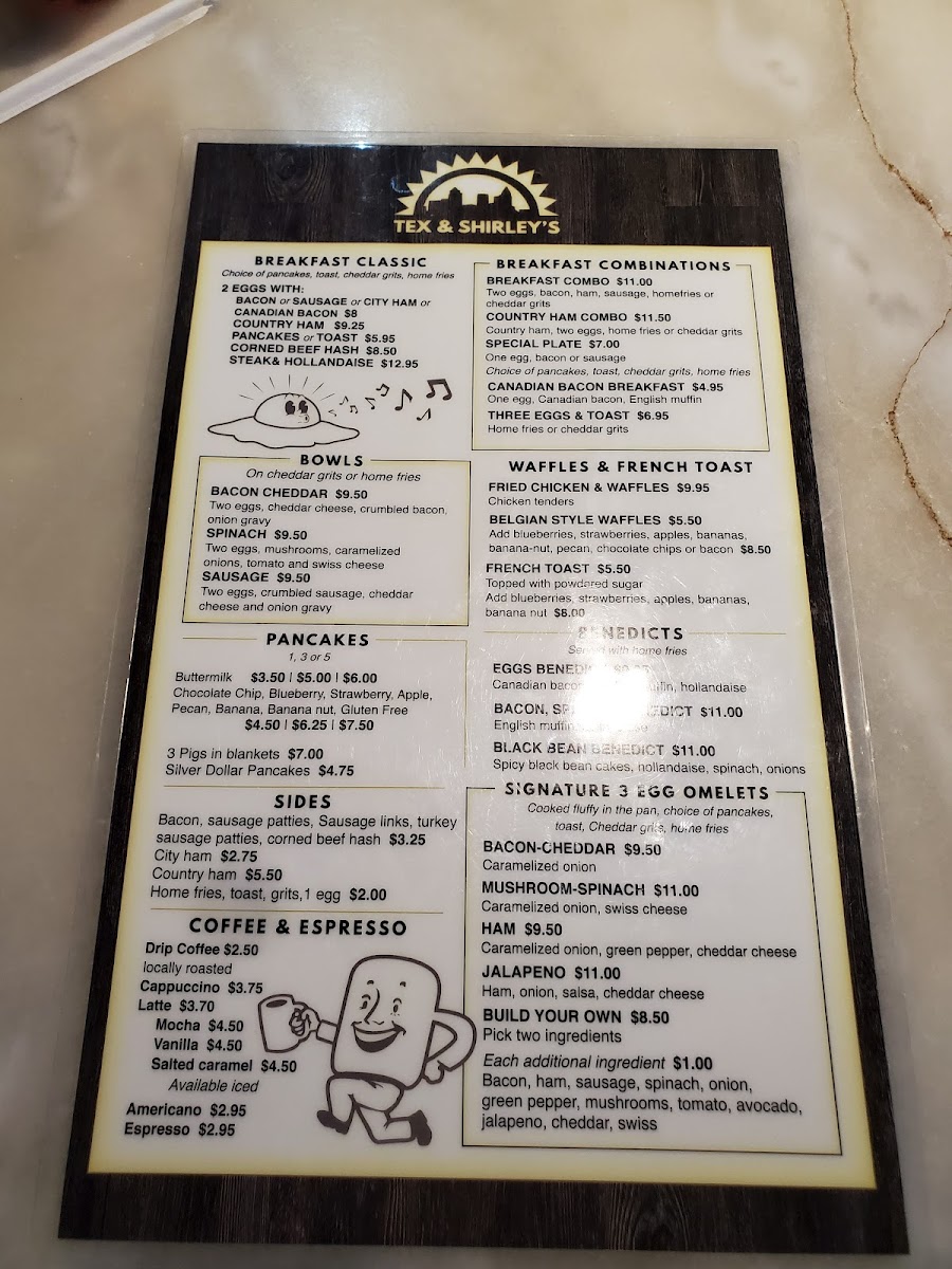 Menu Tex & Shirley’S Family Restaurant-9