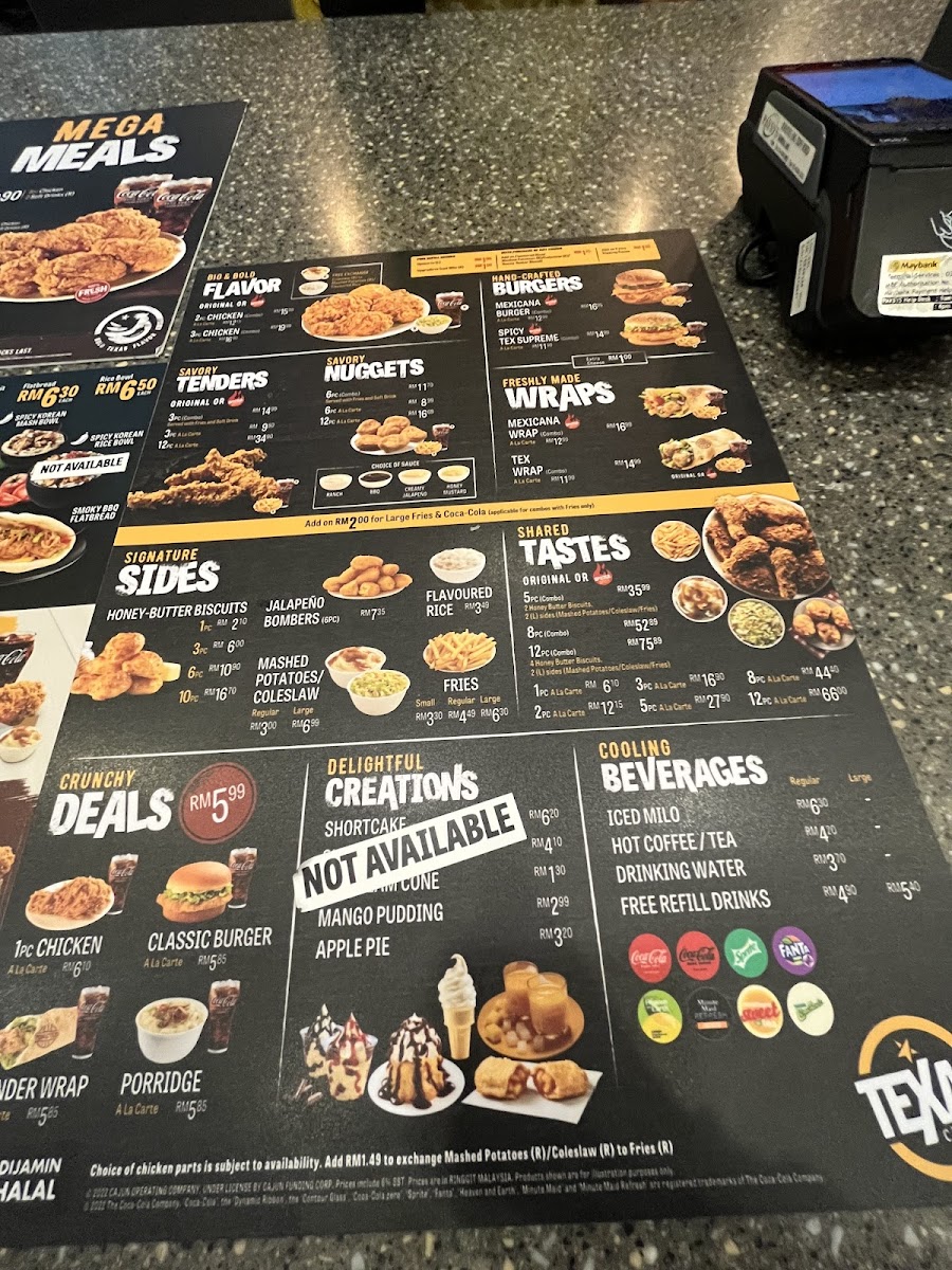 Menu Texas Chicken Ioi City Mall-1