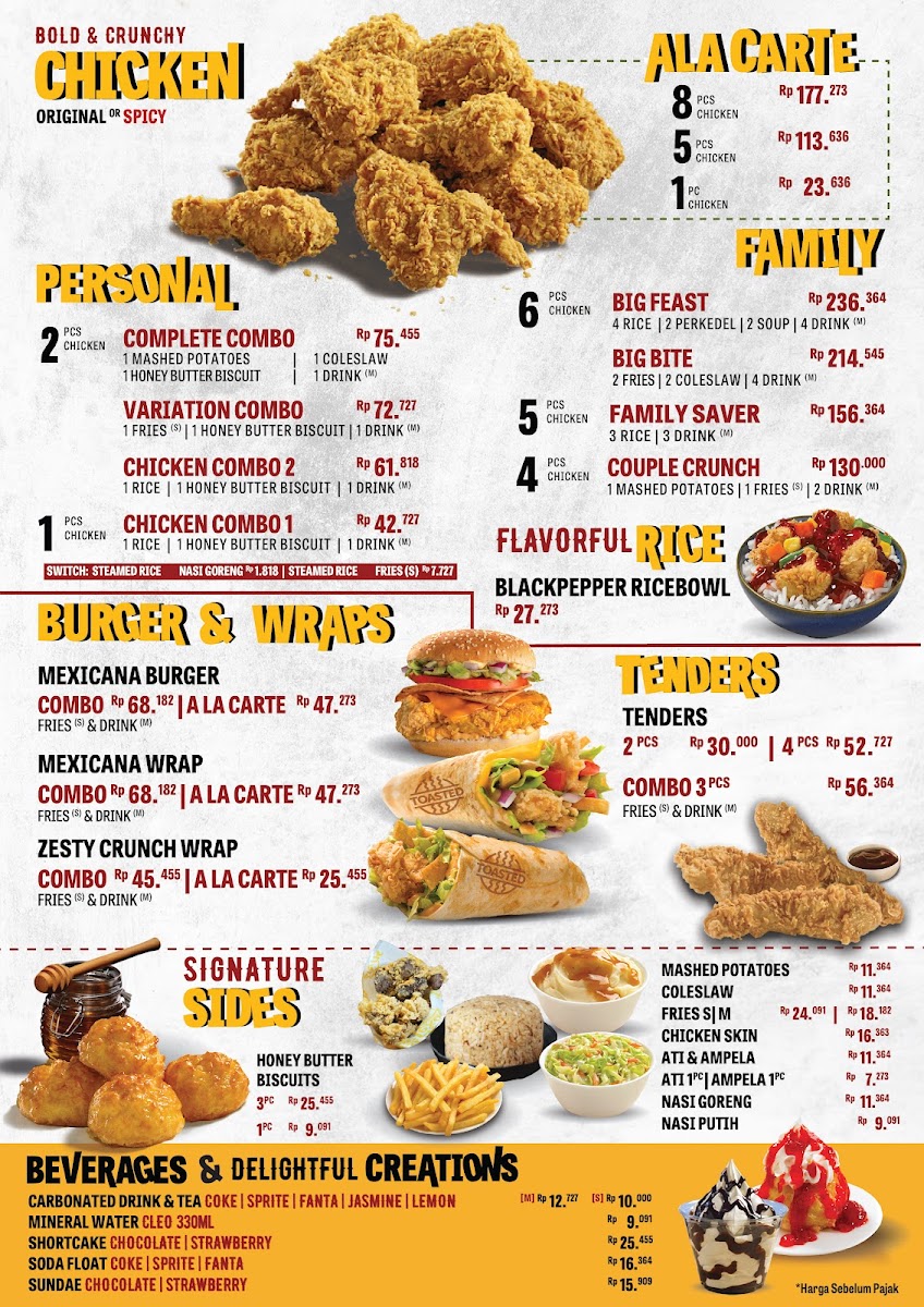 Menu Texas Chicken-1