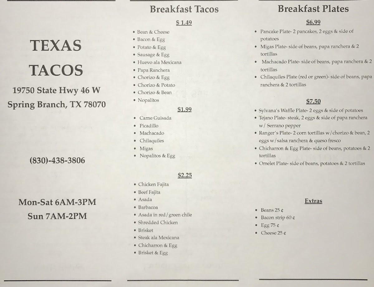 Menu Texas Tacos-8