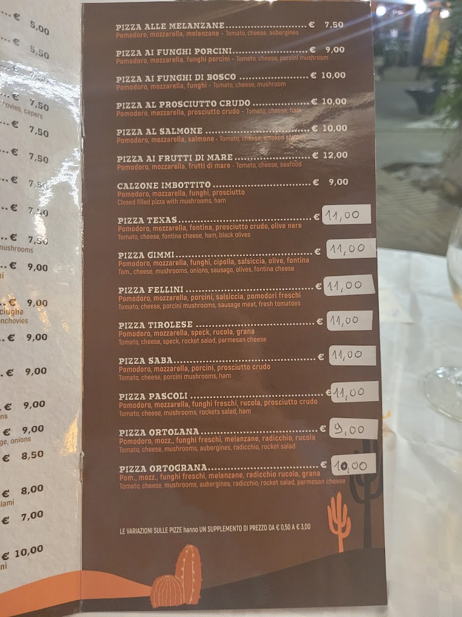 Menu Texas-3