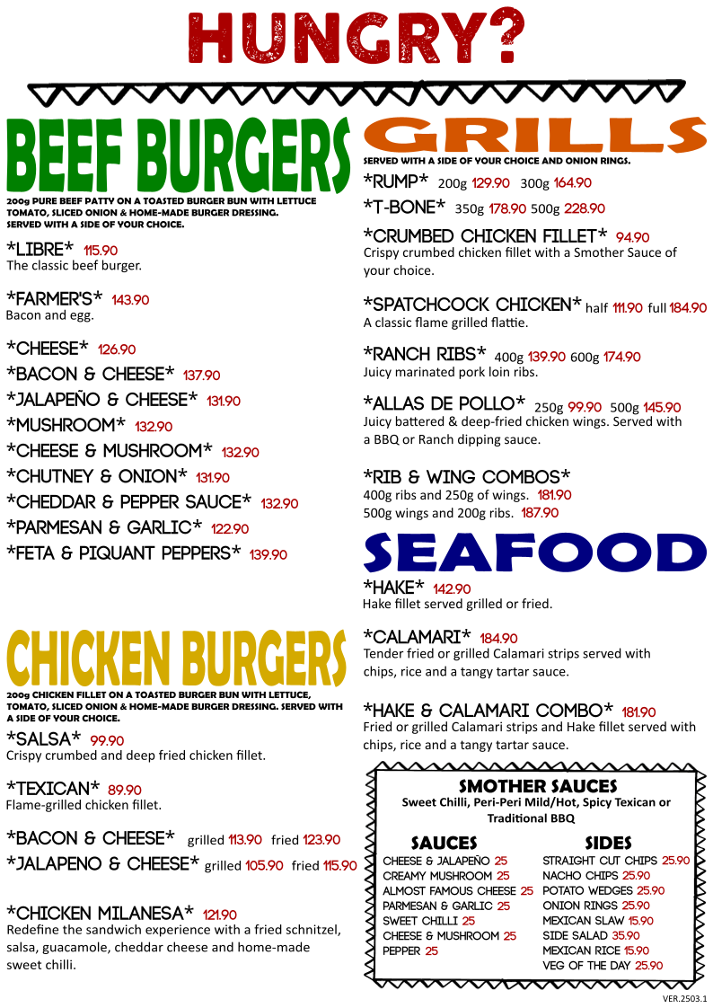 Menu Texican Willows-1