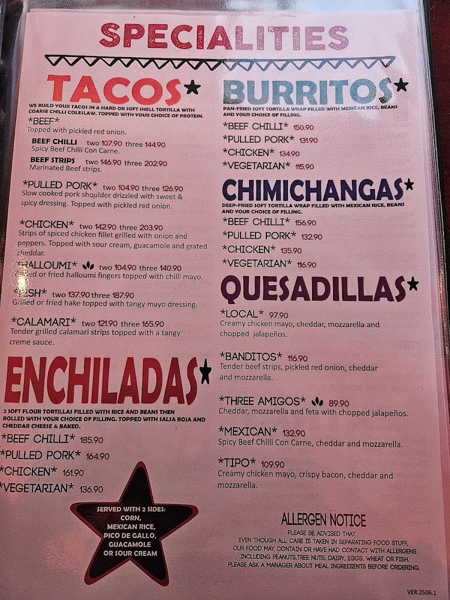 Menu Texican Willows-6