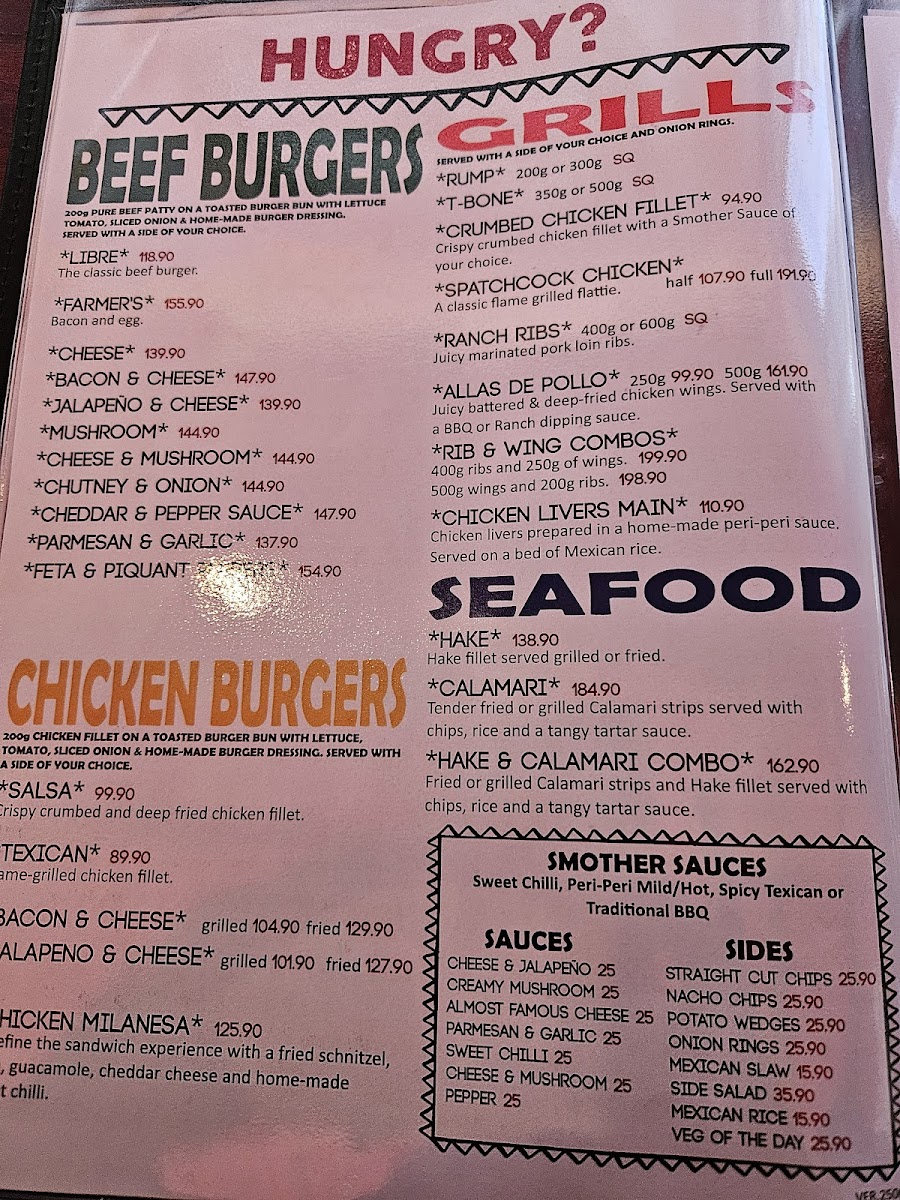 Menu Texican Willows-7