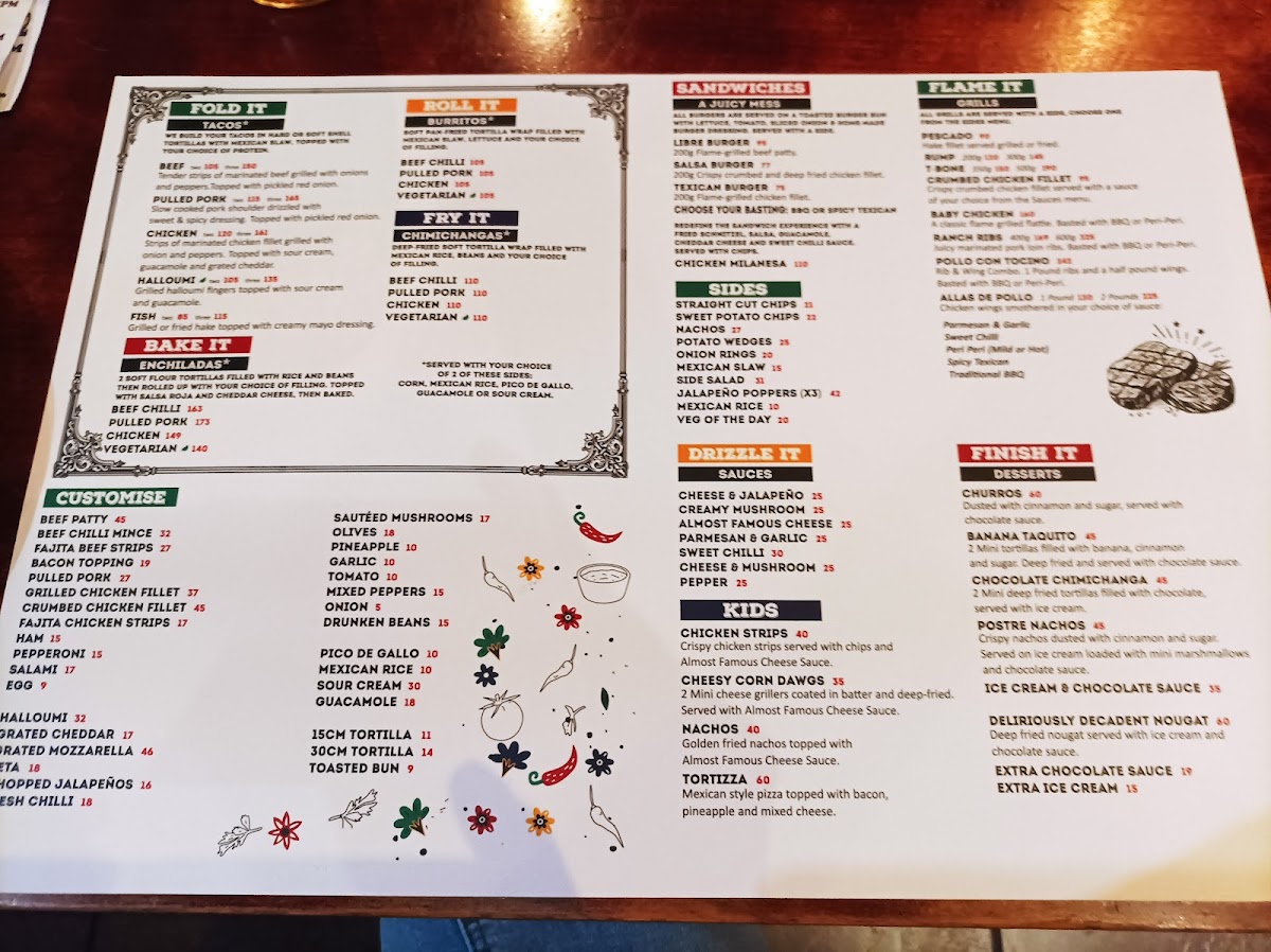 Menu Texican Willows-9