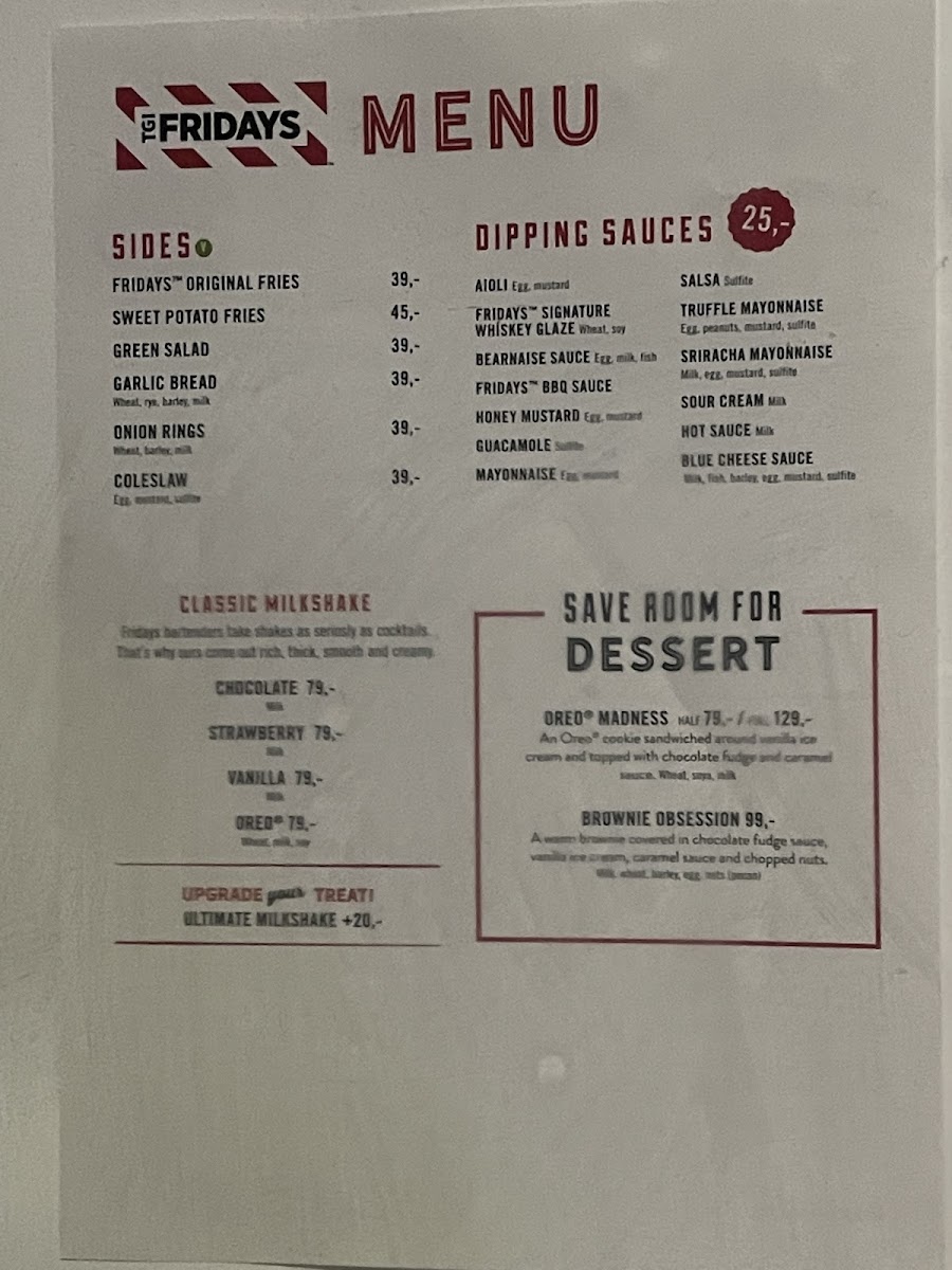 Menu T.g.i. Fridays - Aker Brygge-6