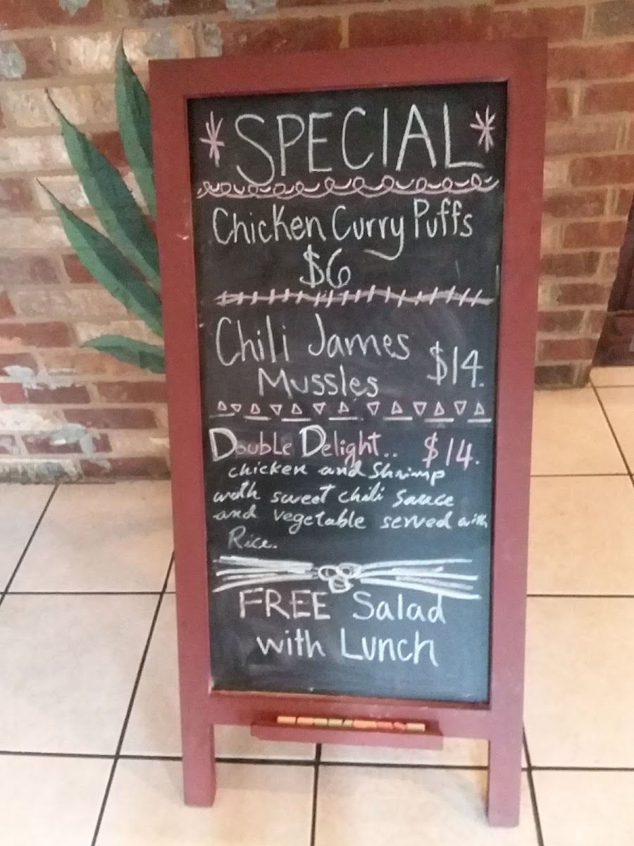 Menu Thai Bistro At Tellico Village-2