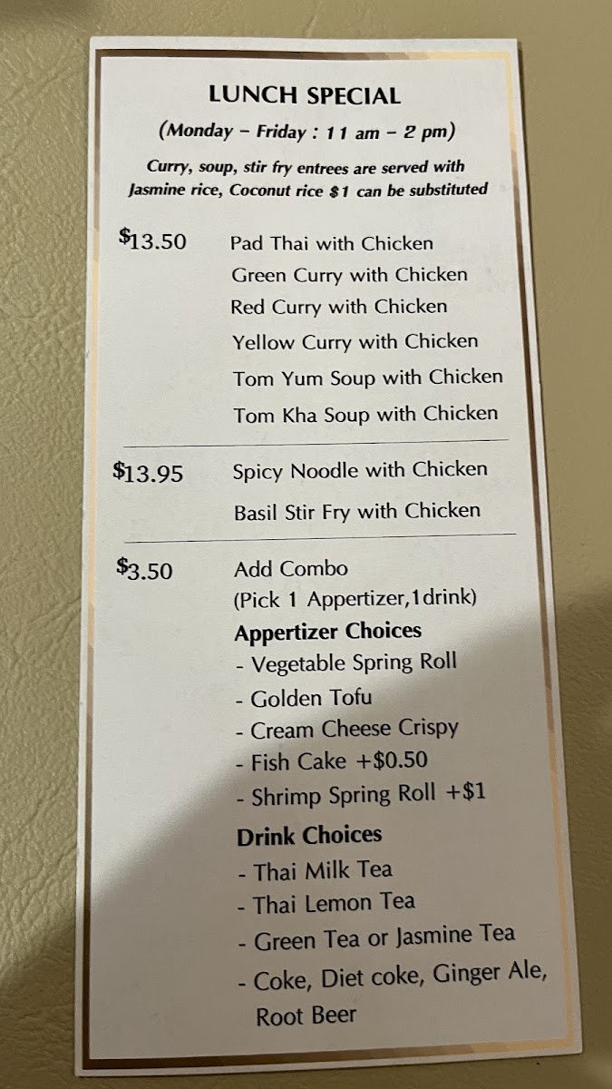 Menu Thai Bistro Authentic Thai Cuisine-7