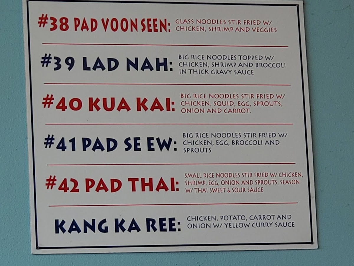 Menu Thai & Chinese Food-1