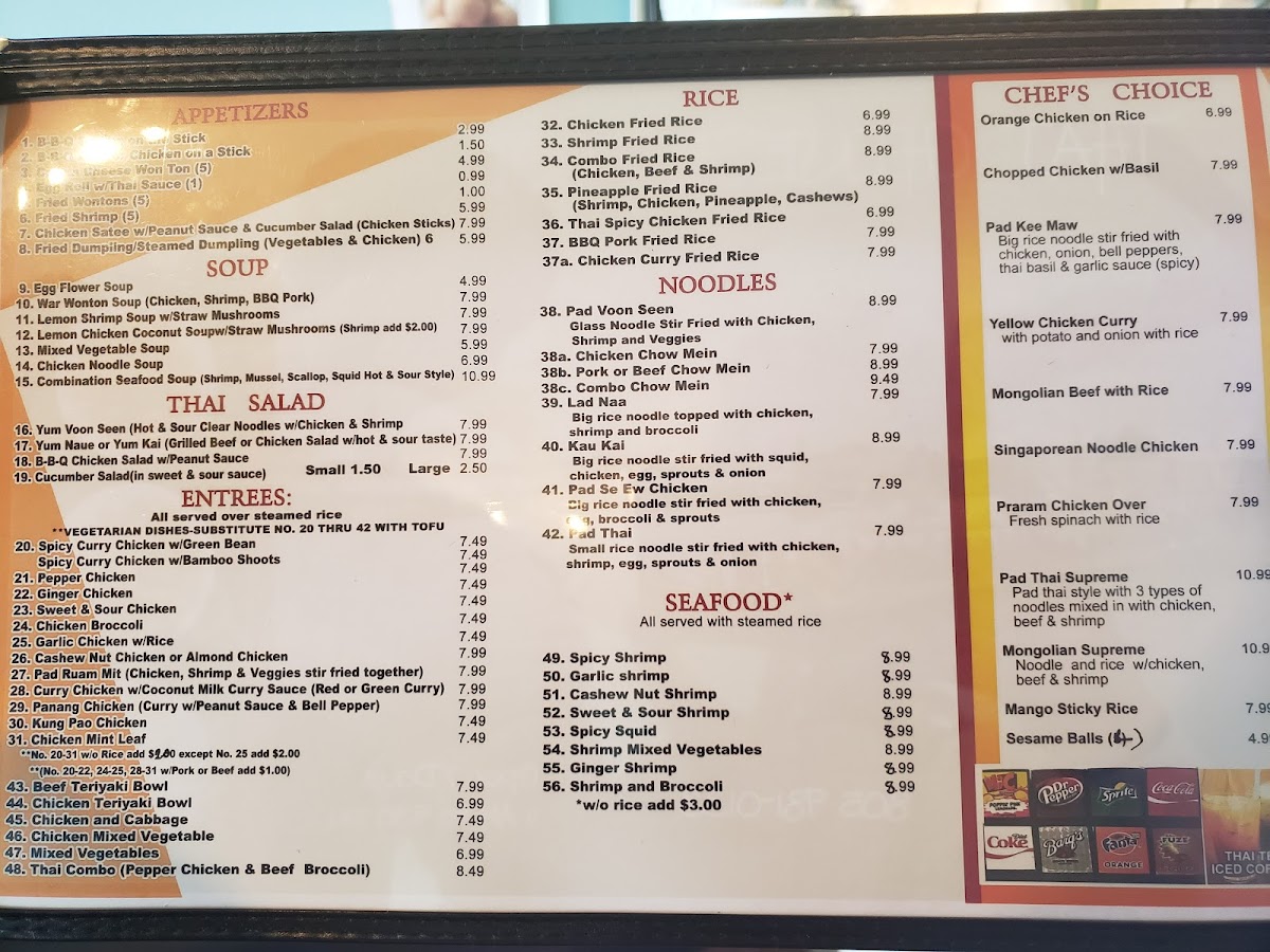 Menu Thai & Chinese Food-10