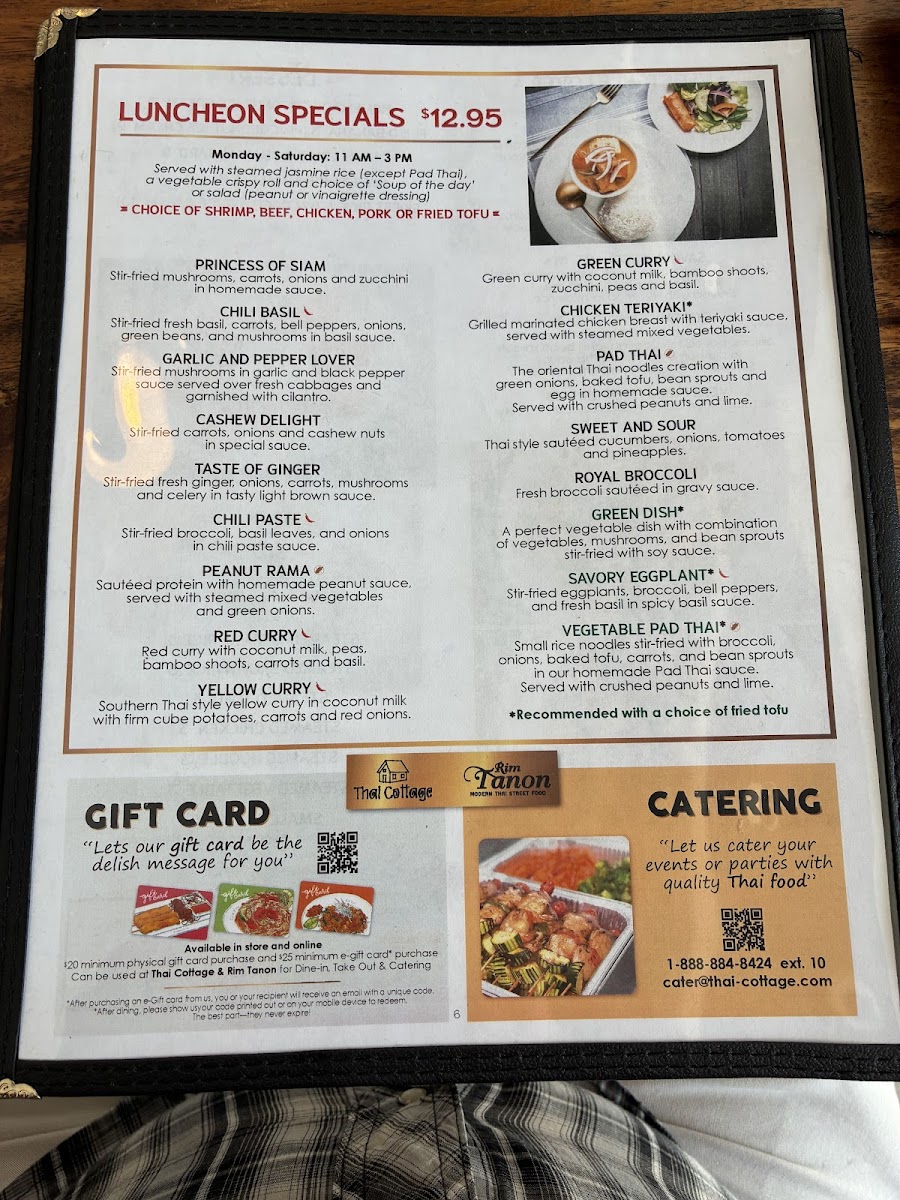 Menu Thai Cottage Sugar Land-1