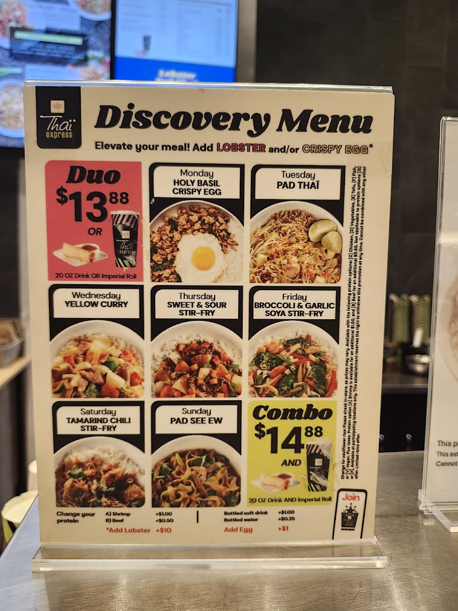 Menu Thai Express Restaurant Coquitlam-1