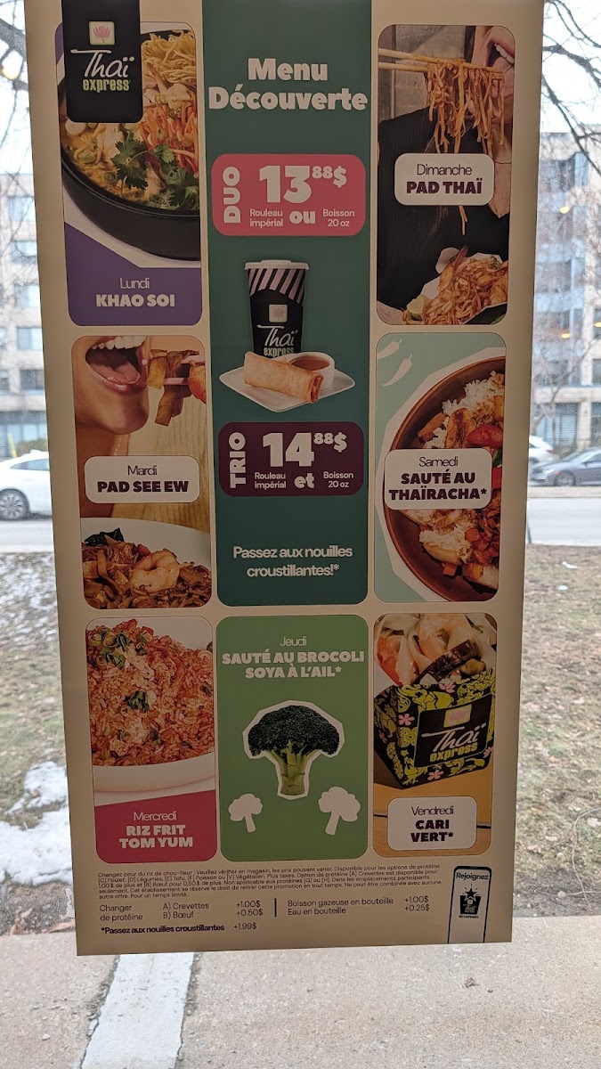 Menu Thai Express Restaurant Lachine-1