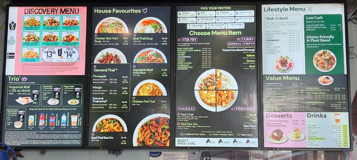 Menu Thai Express Restaurant Ottawa-1
