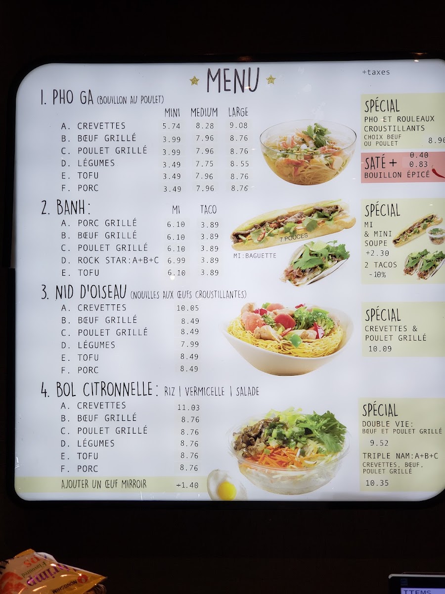Menu Thai Express Restaurant Sainte-Thérèse-1