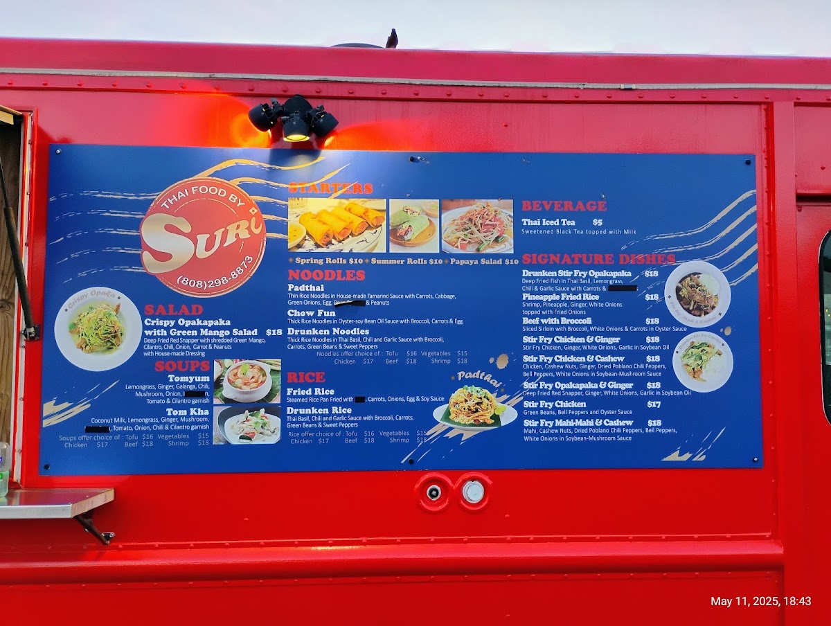 Menu Thai Food By Suri-1