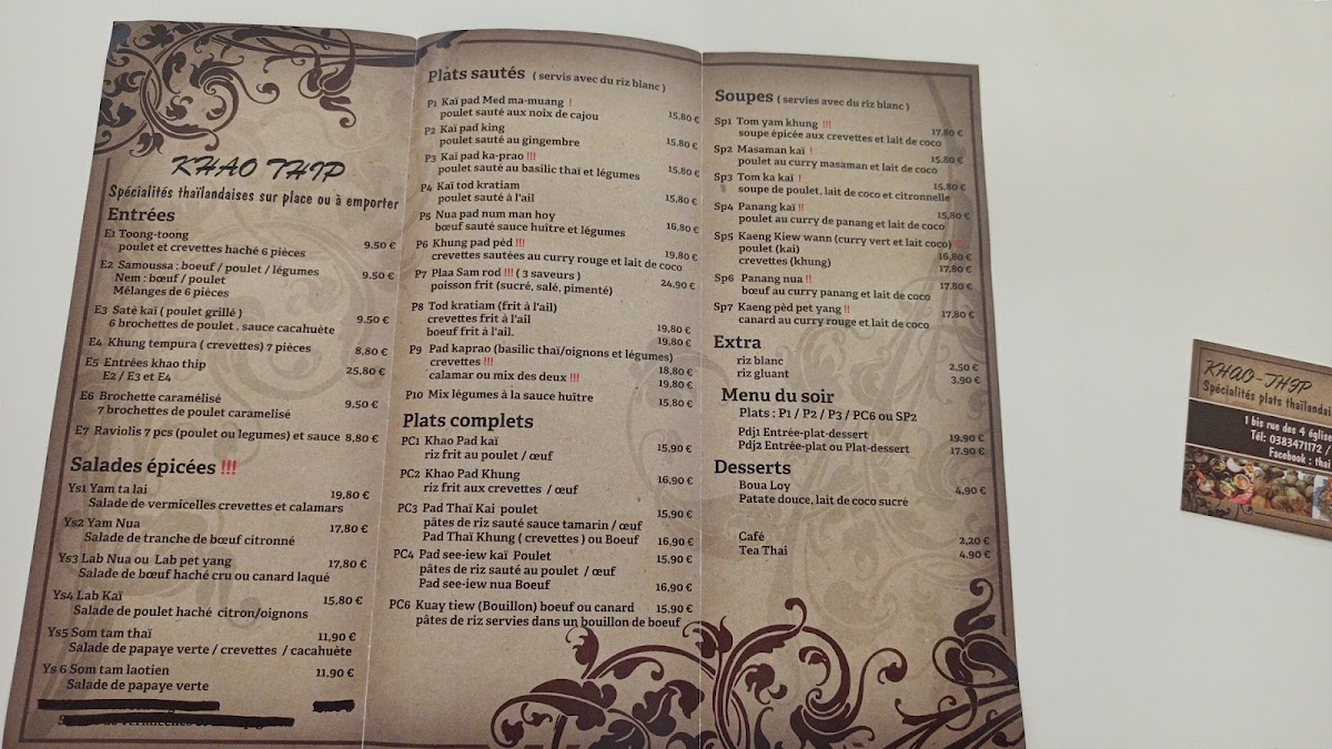 Menu Thai Khao Thip-10