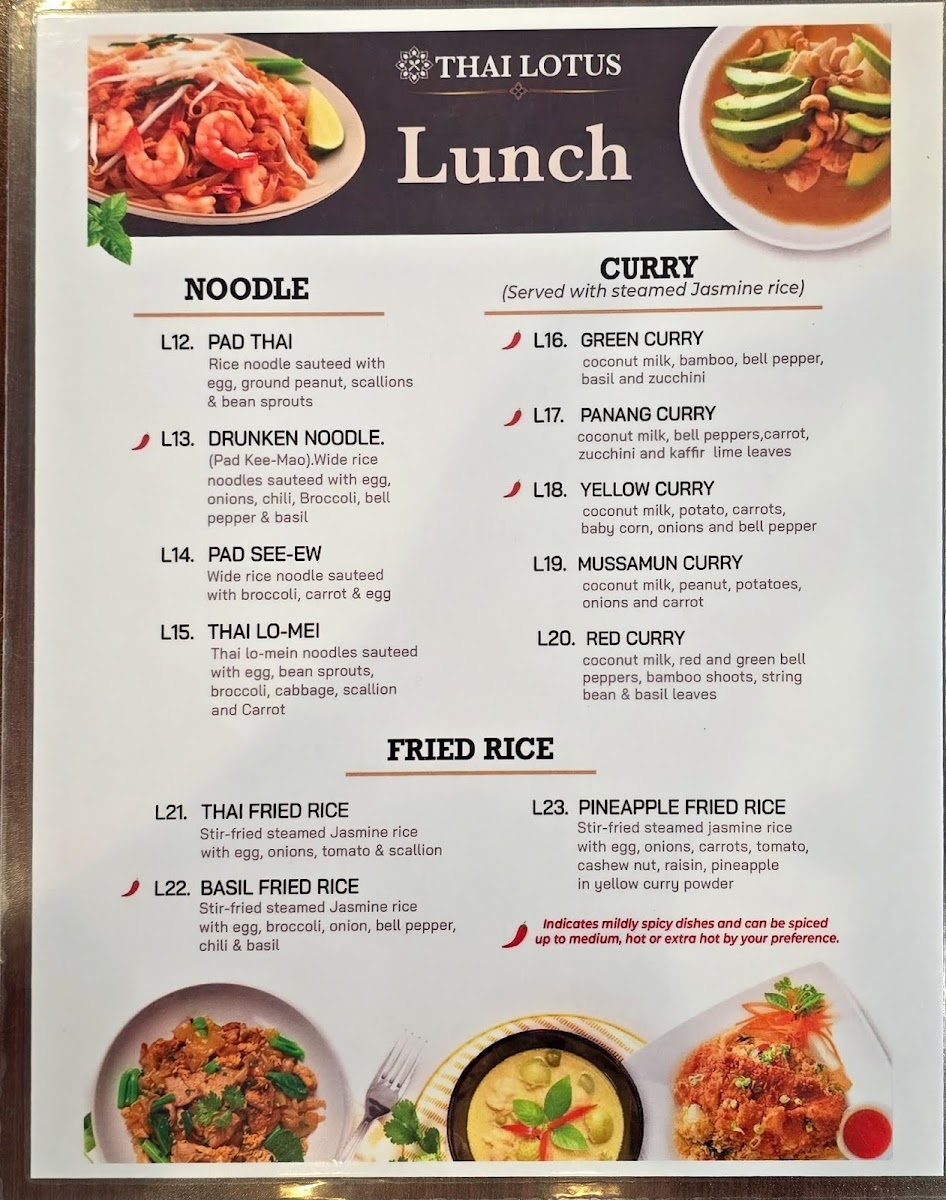 Menu Thai Lotus Anderson-1