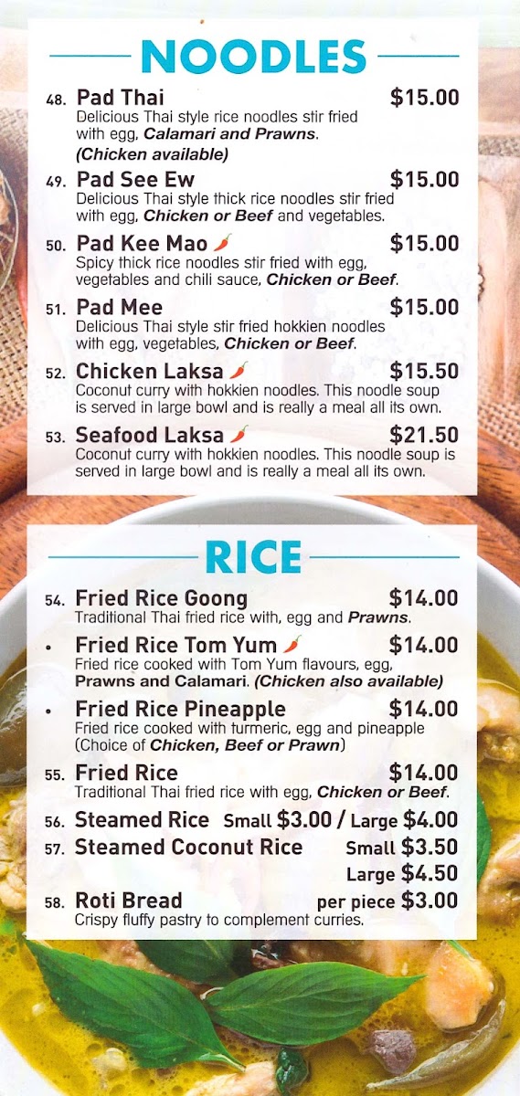 Menu Thai On Thames Restaurant-1