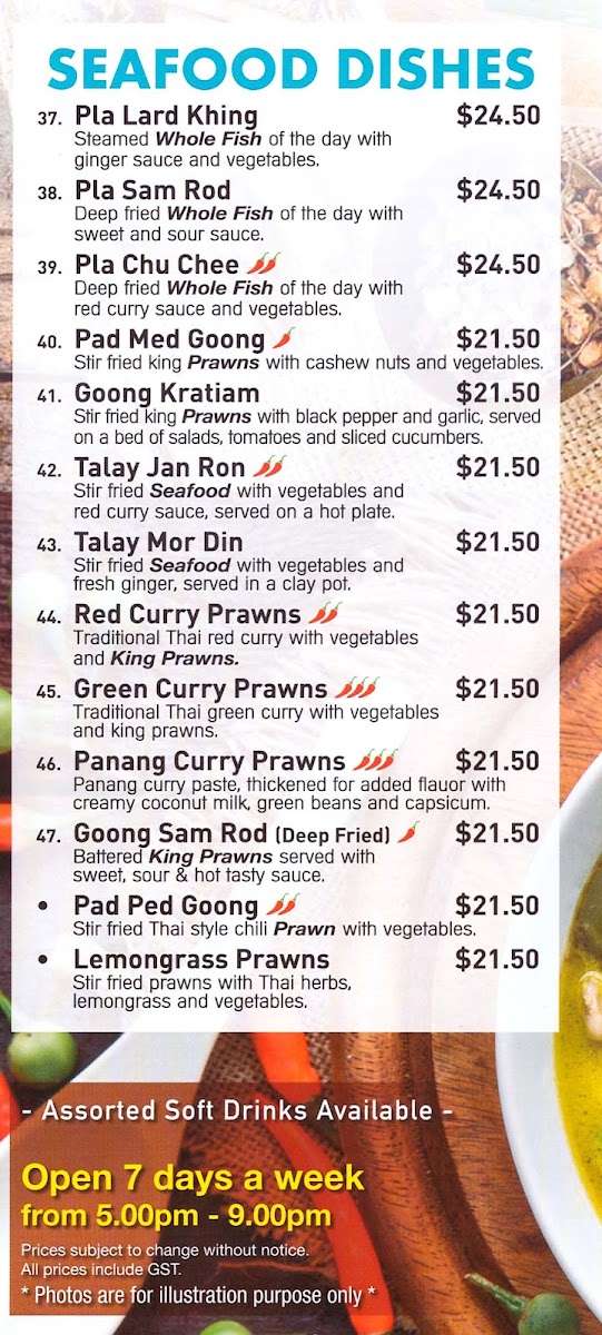 Menu Thai On Thames Restaurant-3