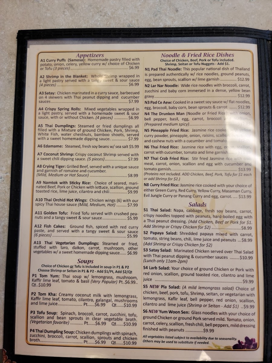 Menu Thai Orchid-10